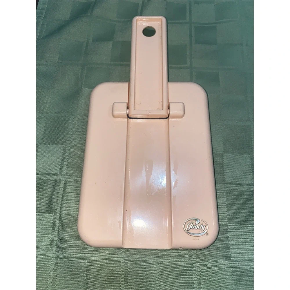 Vintage Goody Mirror Stand Up Vanity Rectangle USA Peach Pink